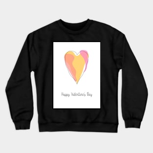 Heart Valentine's Day Card Crewneck Sweatshirt